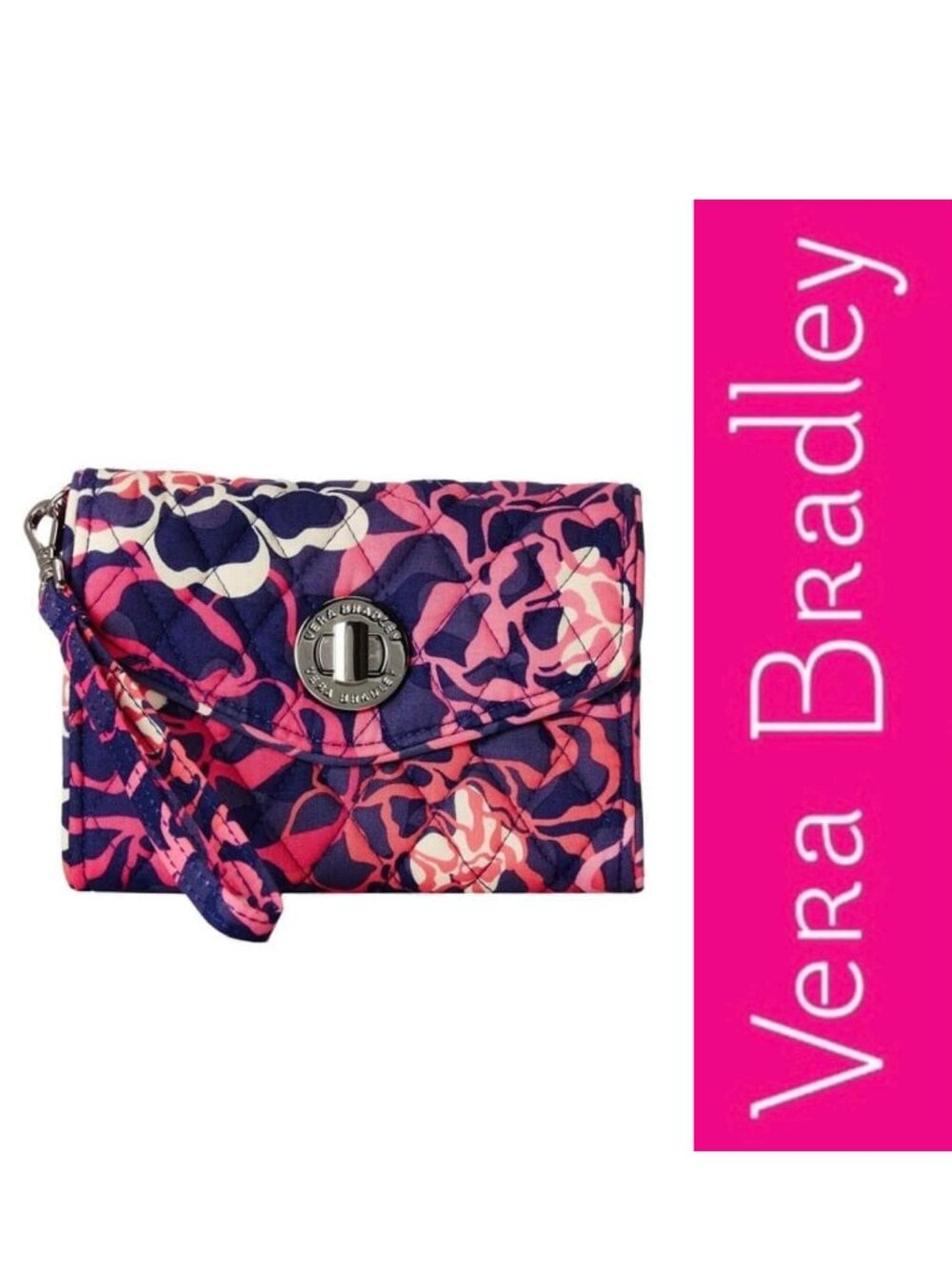 Vera Bradley | "Katalina Pink" Your Turn Smartphone Wristlet